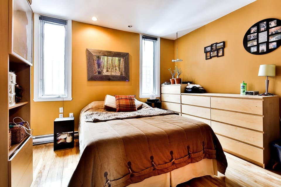 Chambre à coucher — Triplex, 3458, Av. du Parc, Le Plateau-Mont-Royal