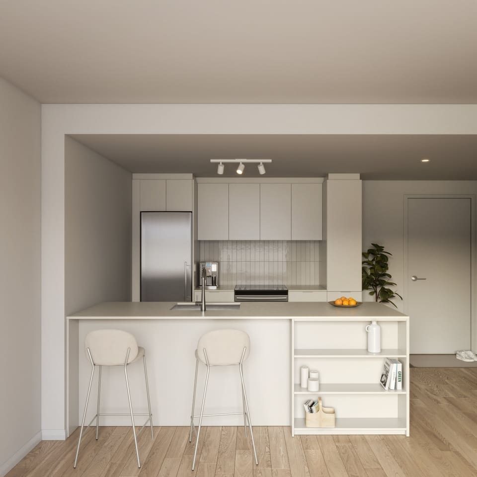 Cuisine — Appartement 3 chambres, 1200, Rue des Moqueurs, app. C, Maizerets