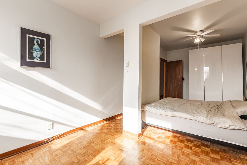 Chambre à coucher — Quintuplex, 5343-5349, Rue Fabre, Le Plateau-Mont-Royal