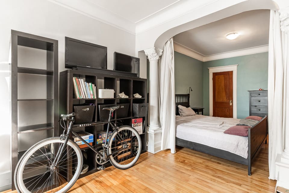 Chambre à coucher — Quintuplex, 5343-5349, Rue Fabre, Le Plateau-Mont-Royal