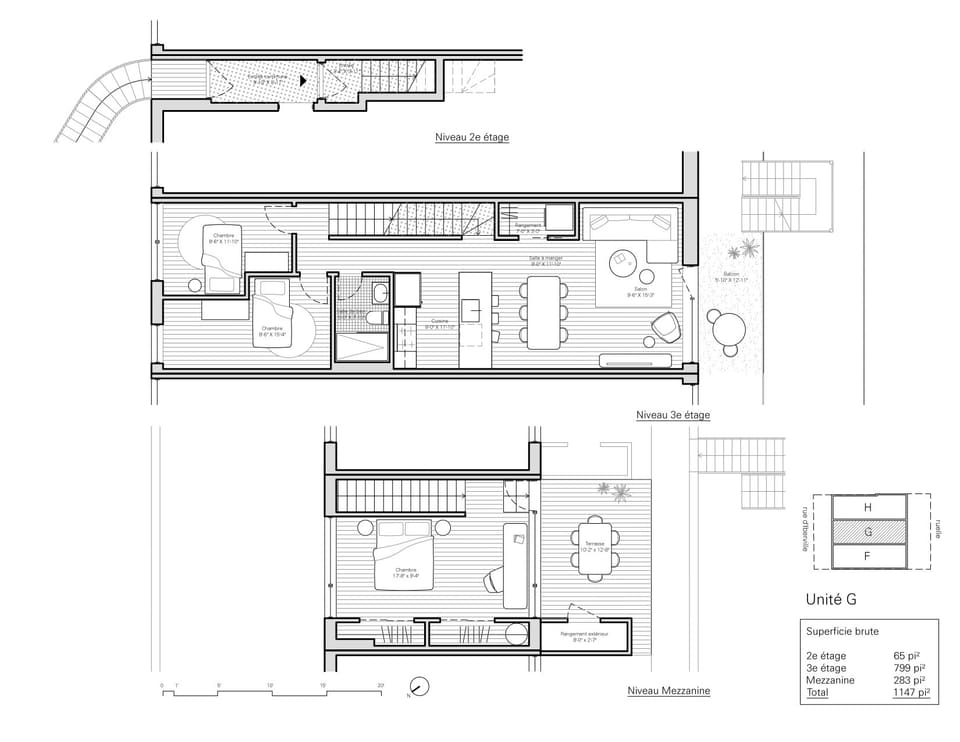 Plan (croquis) — Condo, 4426B, Rue D'Iberville, Le Plateau-Mont-Royal